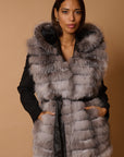 Gilet volpe leonie argento