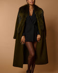 Drama luxury coat green