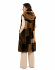 Gilet visone pach Evelyne Luxury