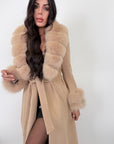 Cappotto luxury volpe camel