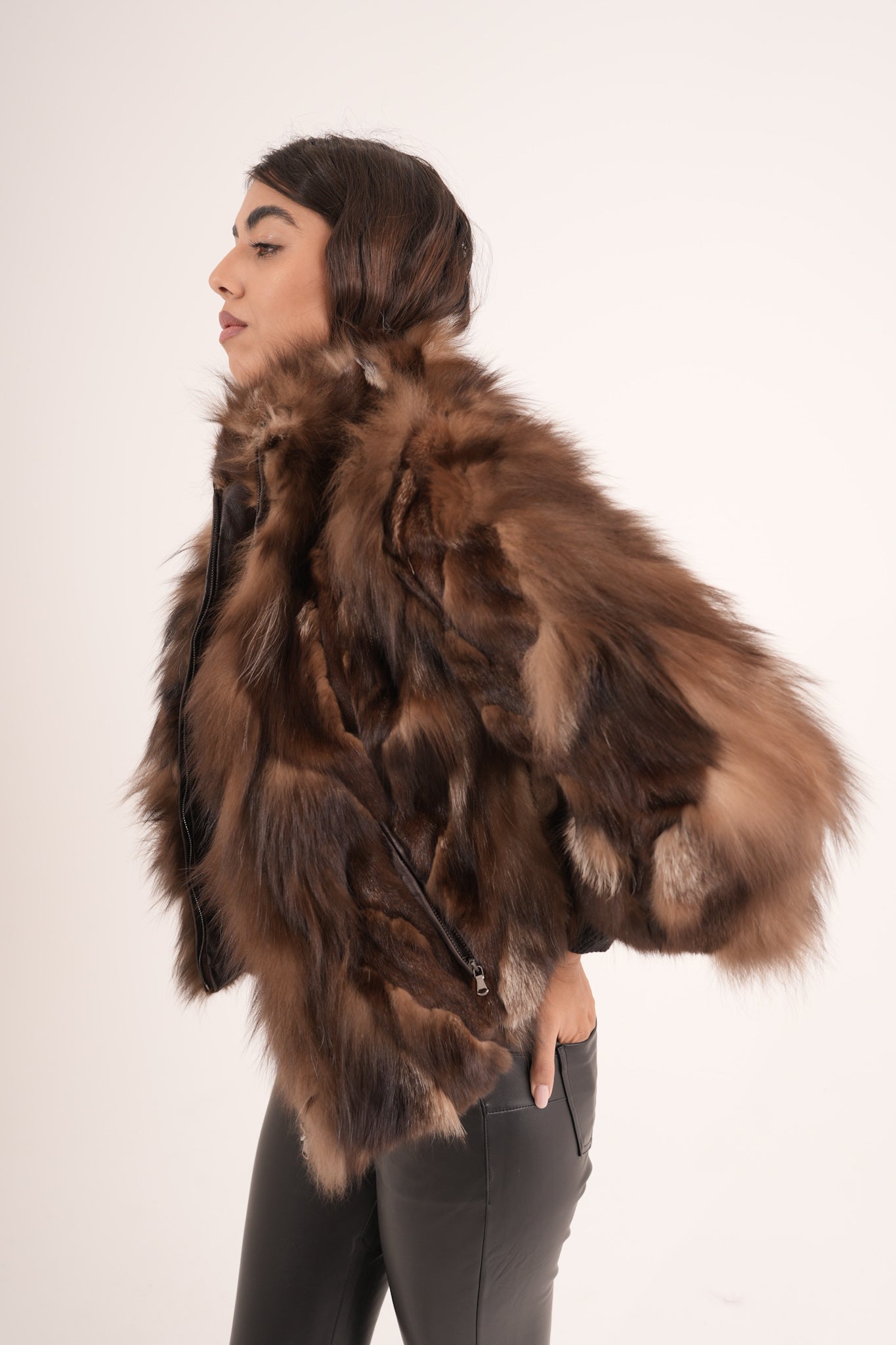 Bomber in volpe choco