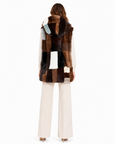 Gilet visone pach Arvelia