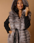 Gilet volpe leonie argento