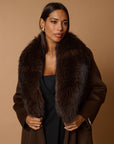 Drama luxury coat moka