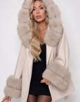 Cappotto Malin in lana e cashmere panna