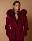 Dianne luxury coat bordeaux
