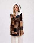 Gilet visone pach Ysaline