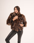 Bomber in volpe choco
