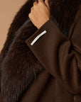 Drama luxury coat moka