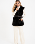 Gilet visone violetta
