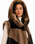 Gilet visone pach Evelyne Luxury