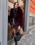 Volpe peony burgundy luxury collection
