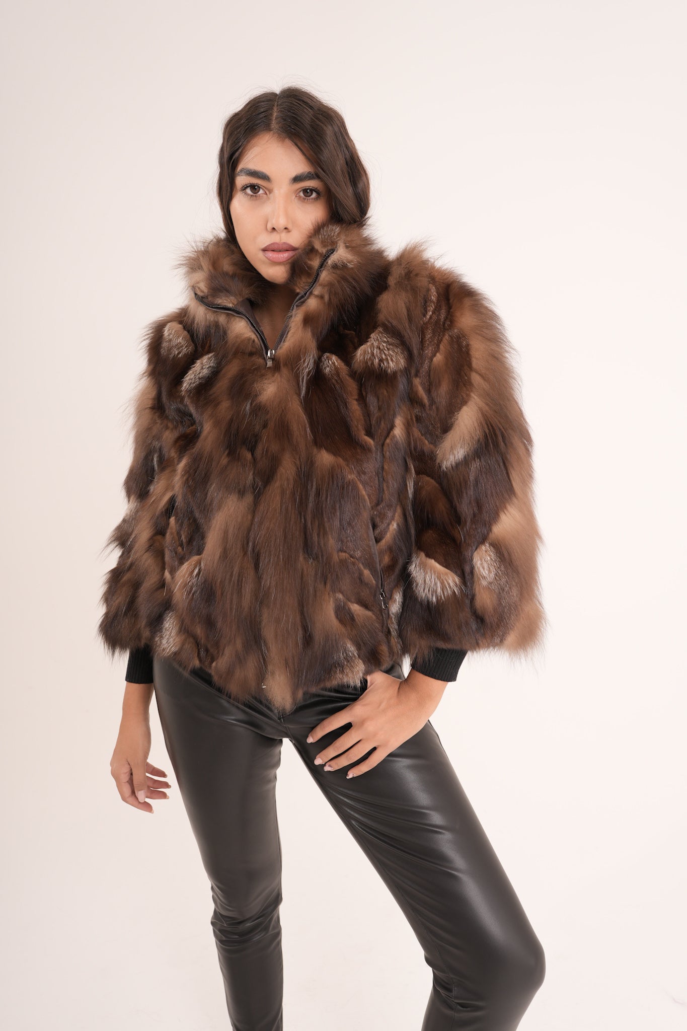Bomber in volpe choco