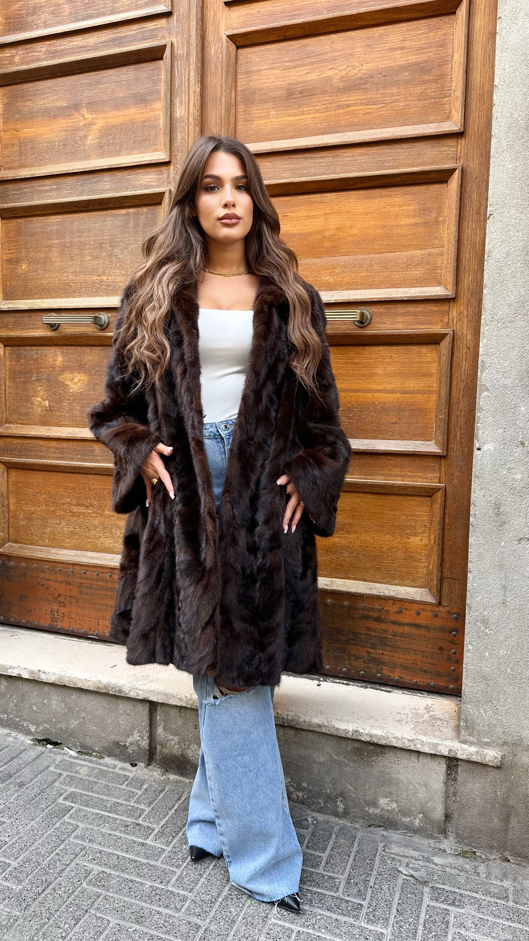 Visone bianca