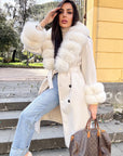 Cappotto doppiopetto luxury panna