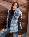 Gilet in volpe napoli