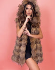 Gilet in volpe beige tenny
