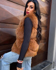 Gilet in volpe lamy