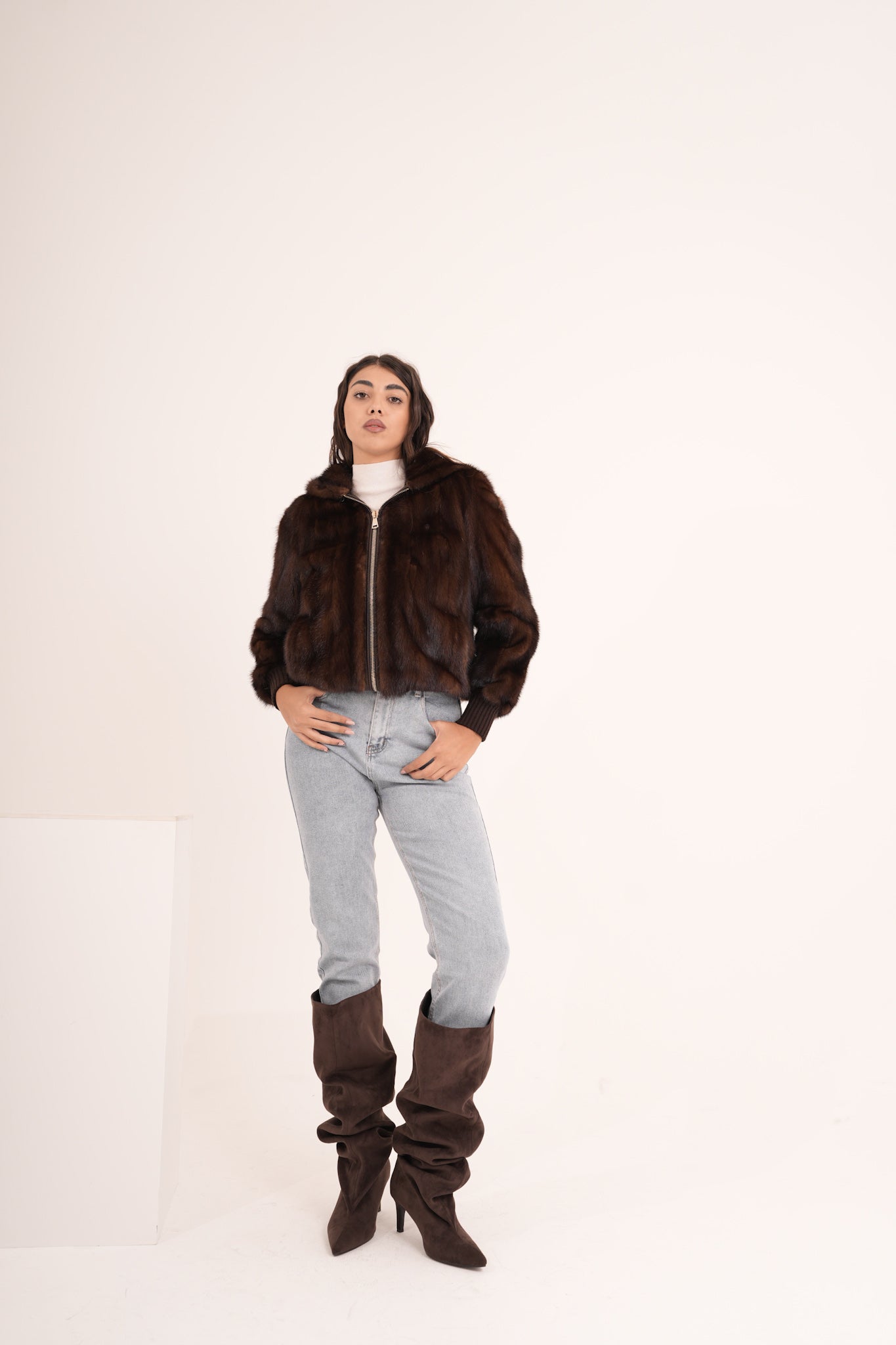 Bomber in visone AMALY