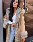 Cappotto in renna e interno in volpe Penelope