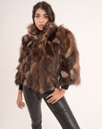 Bomber in volpe choco