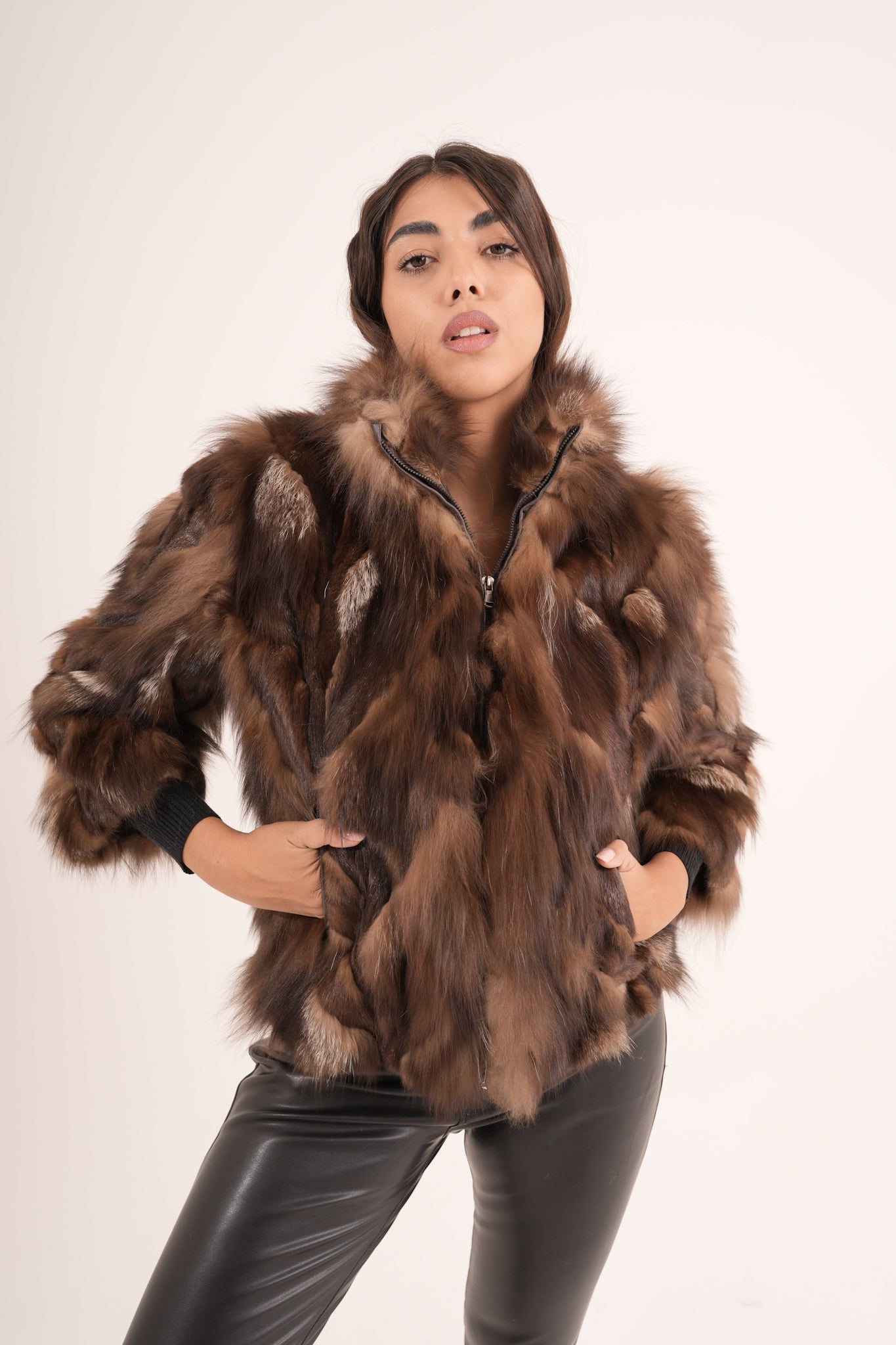 Bomber in volpe choco