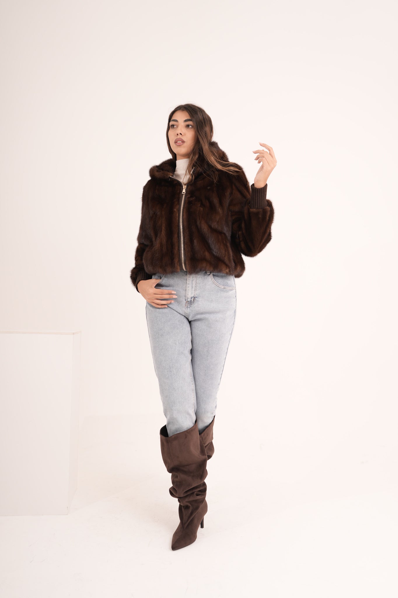 Bomber in visone AMALY