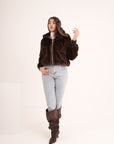 Bomber in visone AMALY