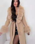Cappotto luxury volpe camel
