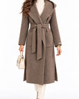 Cappotto 50% lana 50%cashmere fango