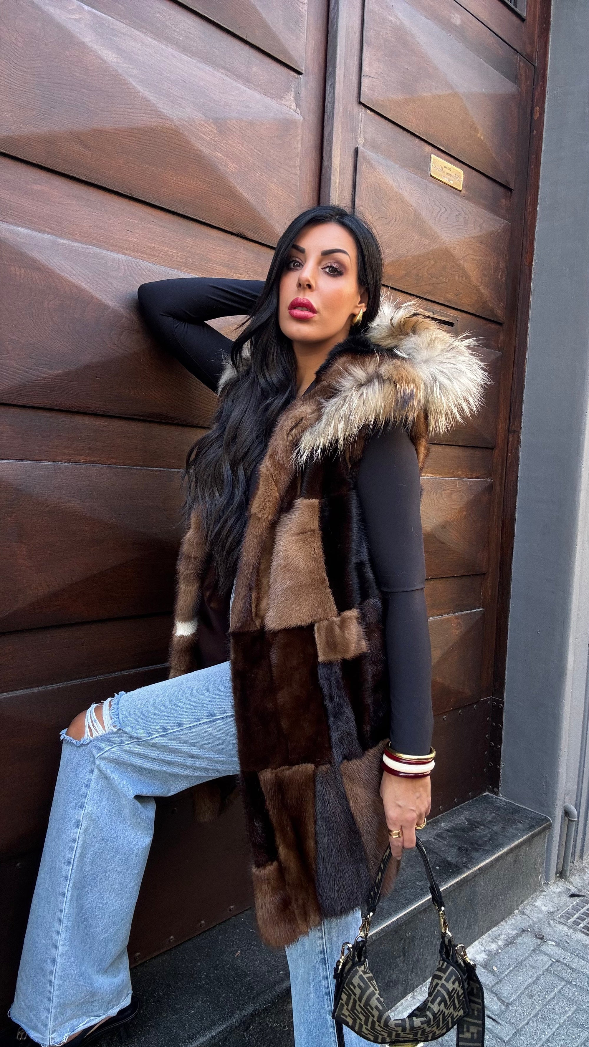 Gilet in visone Cris