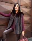 Gilet in visone premium