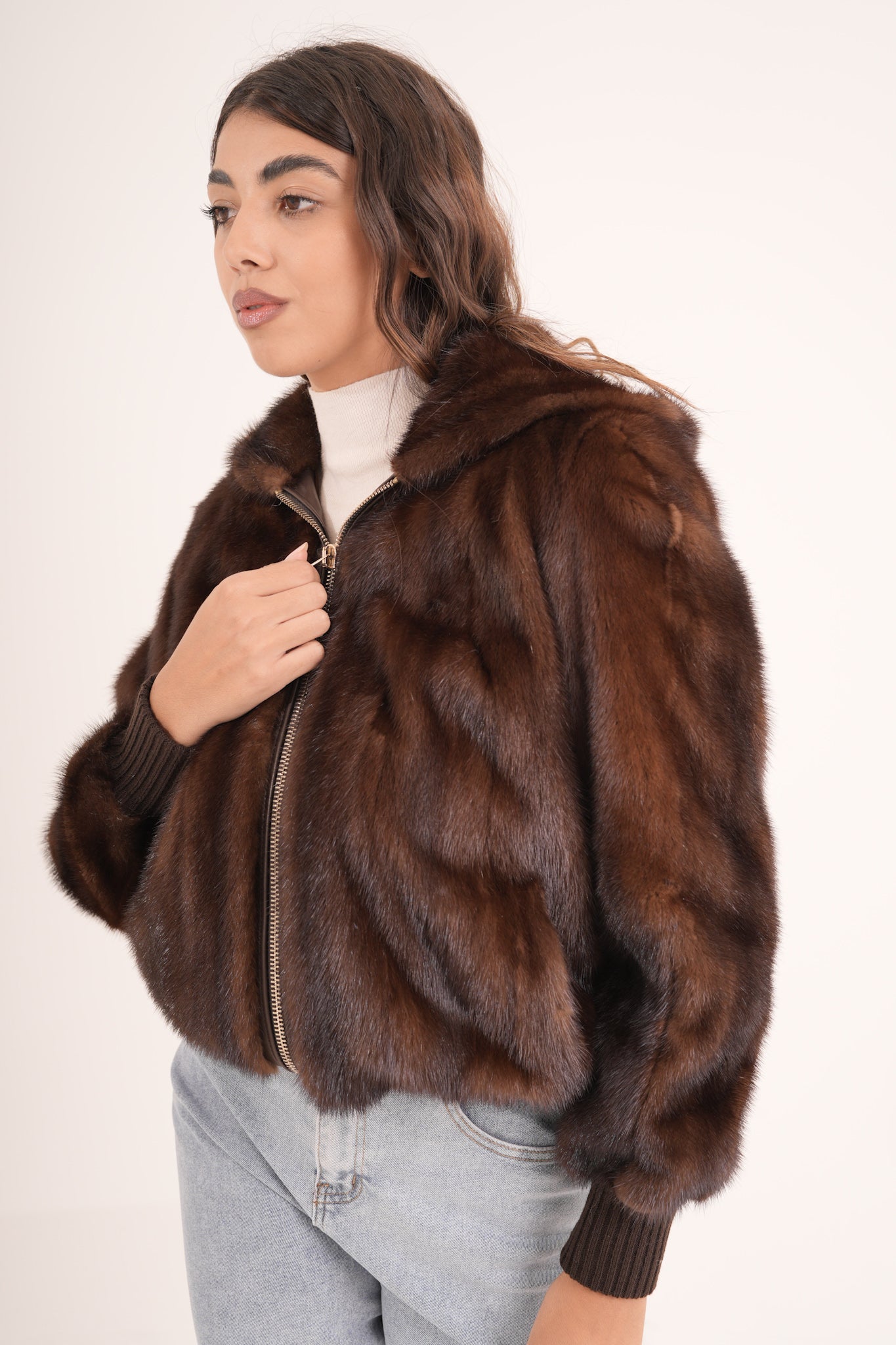 Bomber in visone AMALY