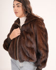 Bomber in visone AMALY
