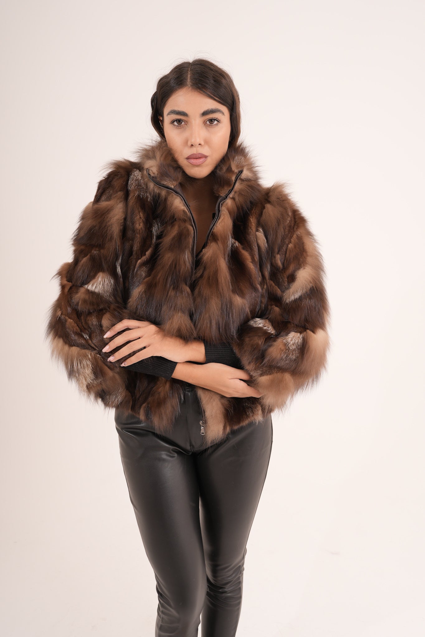 Bomber in volpe choco