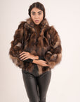 Bomber in volpe choco