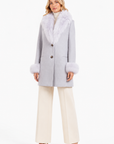 Cappotto baronetto bordi volpe