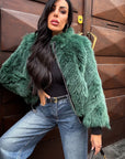 Bomber in volpe Green