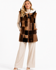 Gilet visone pach Ysaline