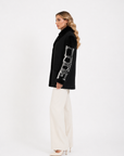 Blazer manica visone