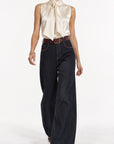 Jeans STACY dettagli bordeaux