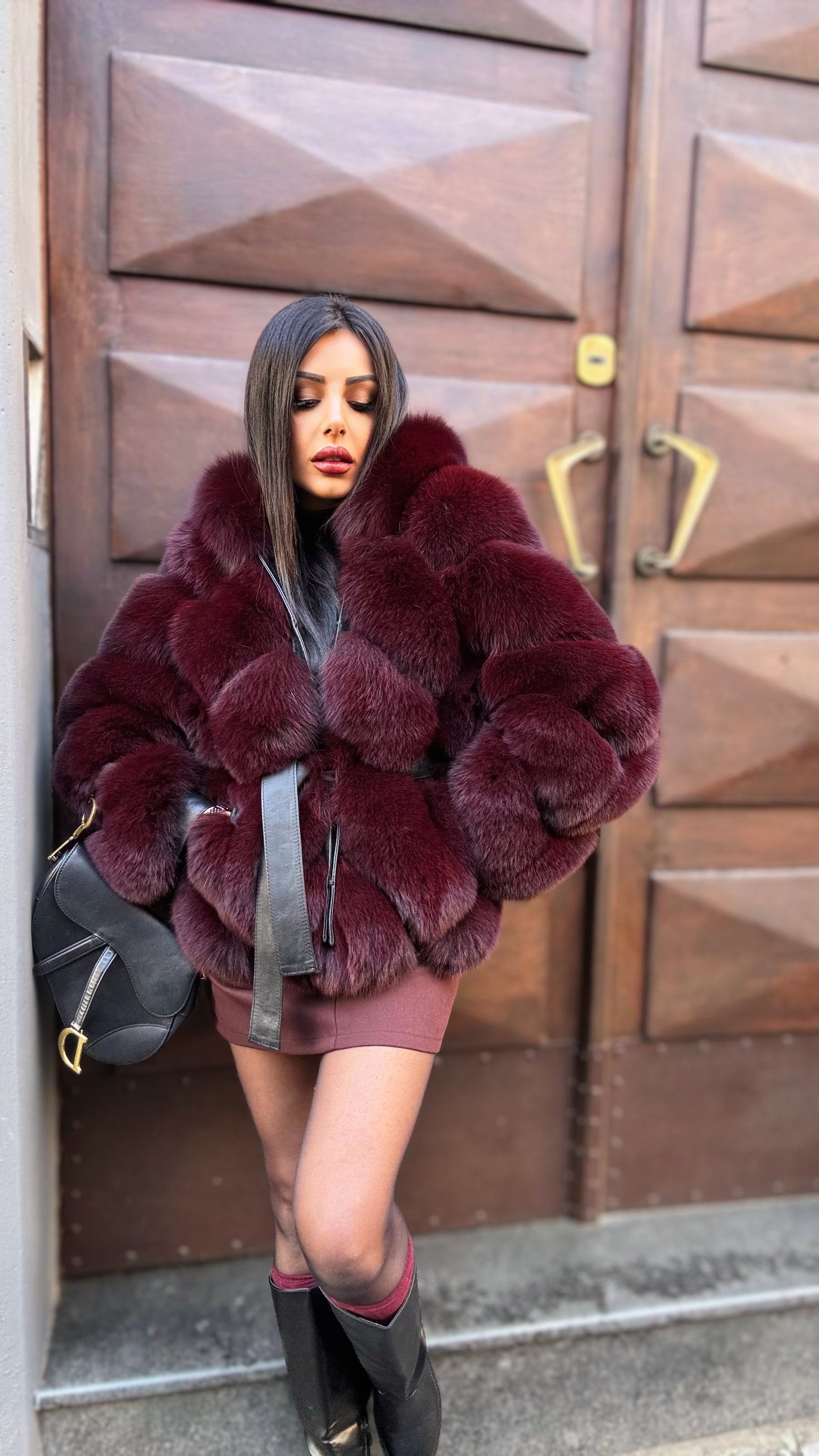 Volpe peony burgundy luxury collection
