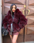 Volpe peony burgundy luxury collection