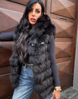Gilet in volpe germana