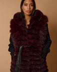 Gilet volpe leonie burgundy