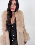 Cappotto luxury volpe camel