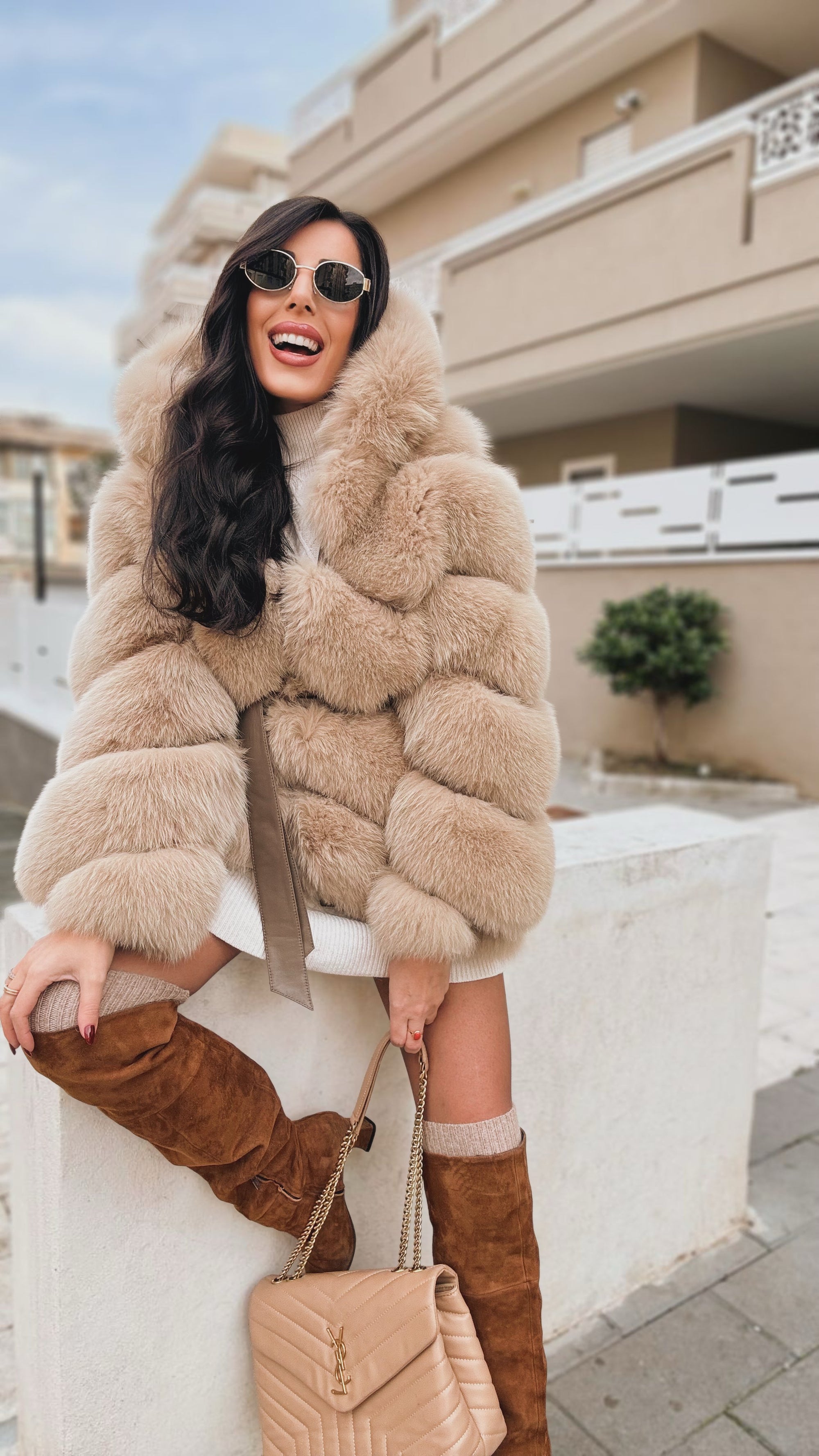 Volpe Peony Nude fox luxury