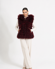 Gilet volpe ibisco
