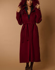 Dianne luxury coat bordeaux