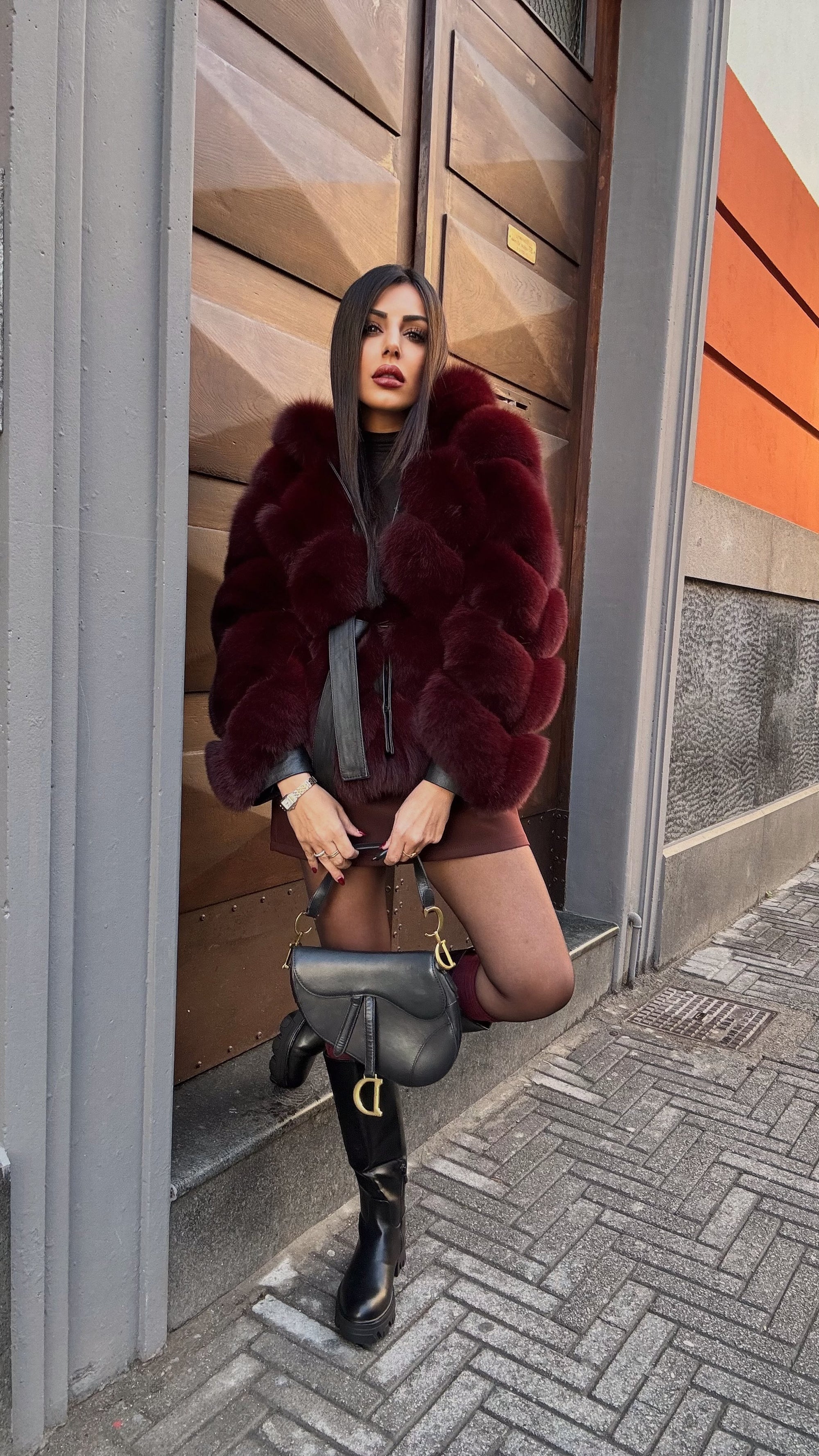 Volpe peony burgundy luxury collection